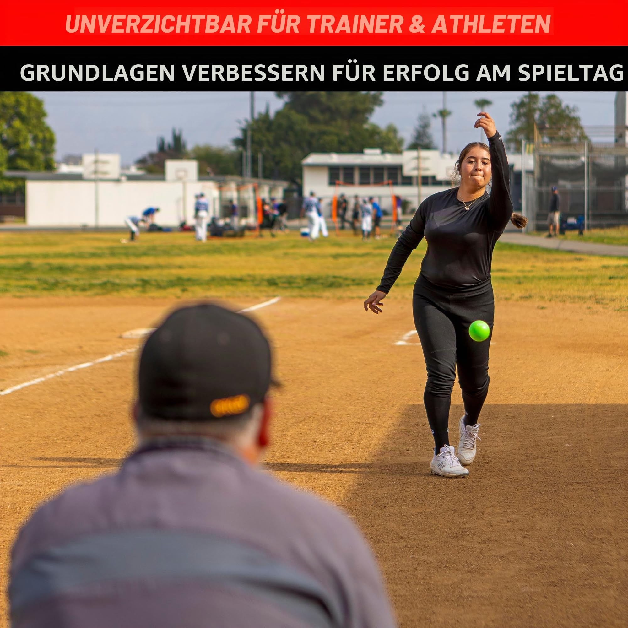 GoSports Plyometrische gewichtete Bälle für Baseball-& Softball-Training, 6er-Pack – Variable Gewichtsbälle zur Verbesserung der Kraft und Mechanik, wählen Sie Ihr Set