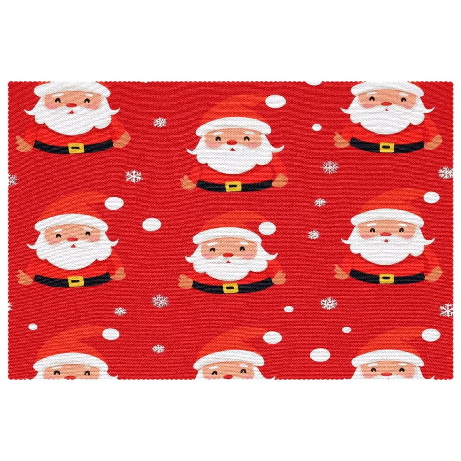 Set de table Noël antidérapant lot de 6 pour éviter les glissades et rayures