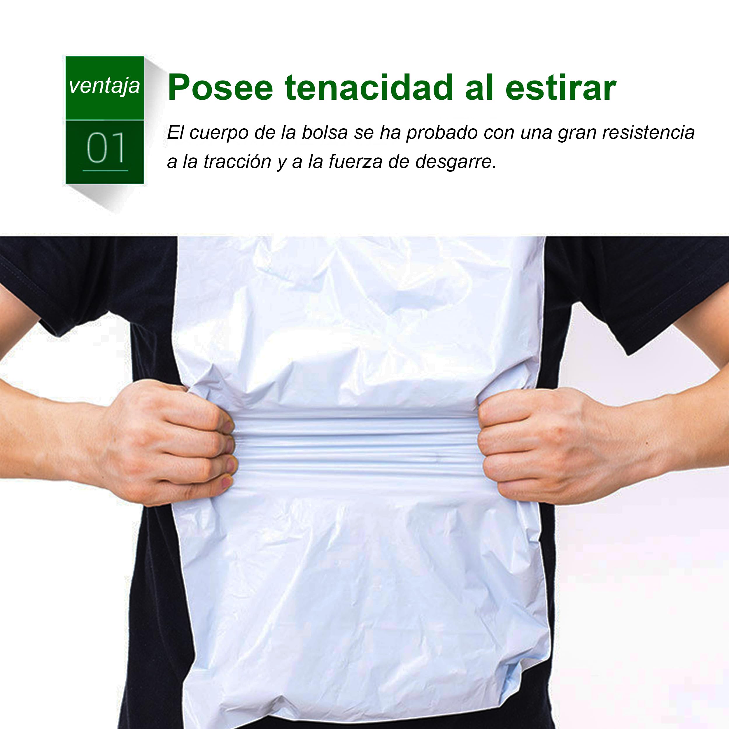 Bolsas de Envío - Sobres Autoadhesivos Blancos, Resistentes al Agua y al Desgarro, Ideales para Ropa y Envíos Logísticos (38x52 cm, 200 Piezas)