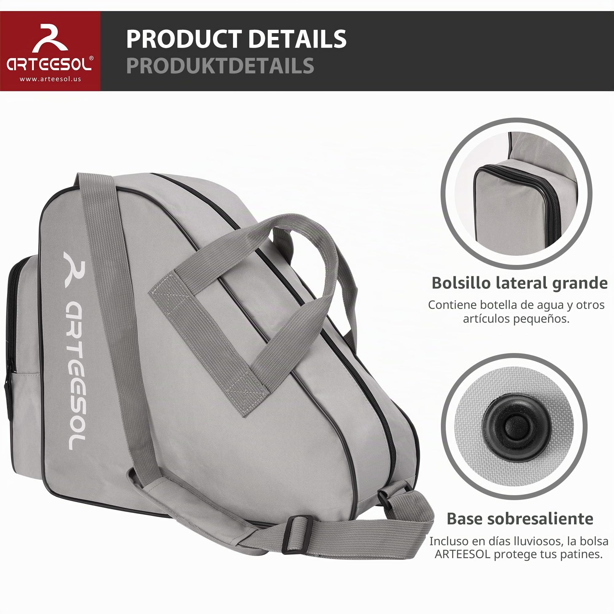 Bolsa para Patines de Hielo y en Línea para Niños y Adultos