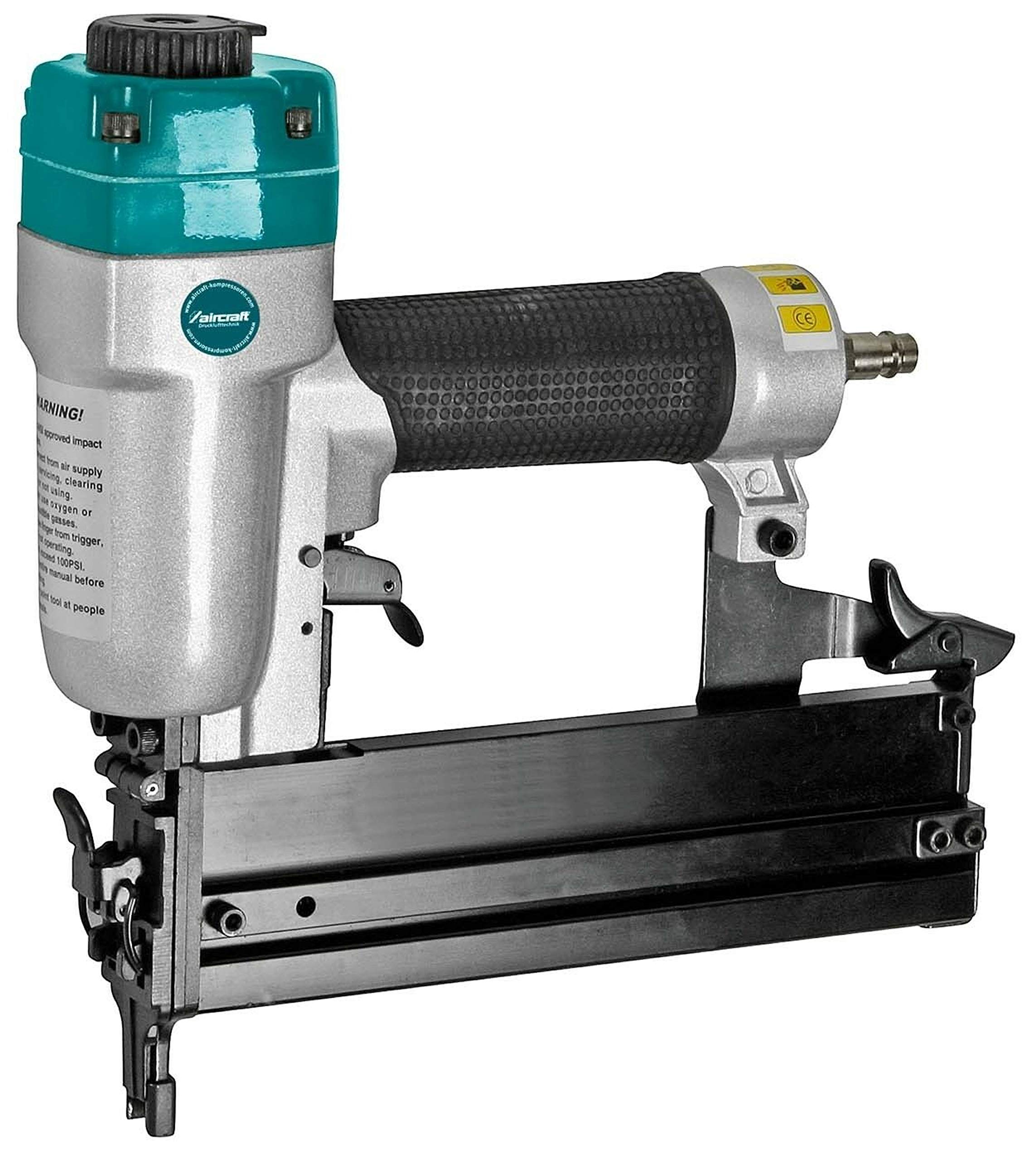 Aircraft Druckluft Tacker, Nagel-Klammergerät NKG 40/50 PRO (0,6 l pro Schuss, Arbeitsdruck: 6 bar, Nägel 15 – 50 mm, Typ 90) 2405501