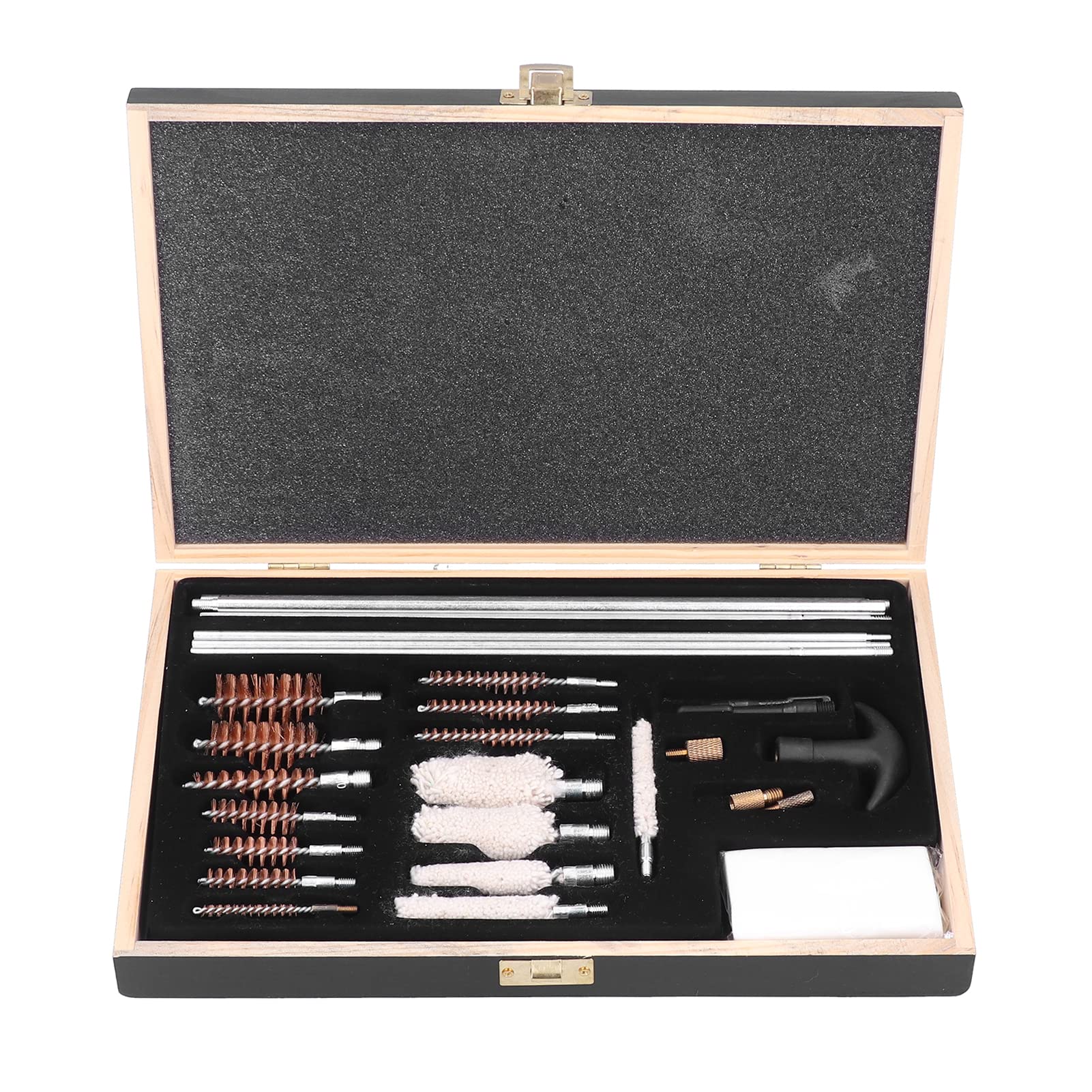 Kit de Nettoyage Universel pour Pistolet, Boîte à Outils en Alliage d'Aluminium avec 5 Vadrouilles et Tampons