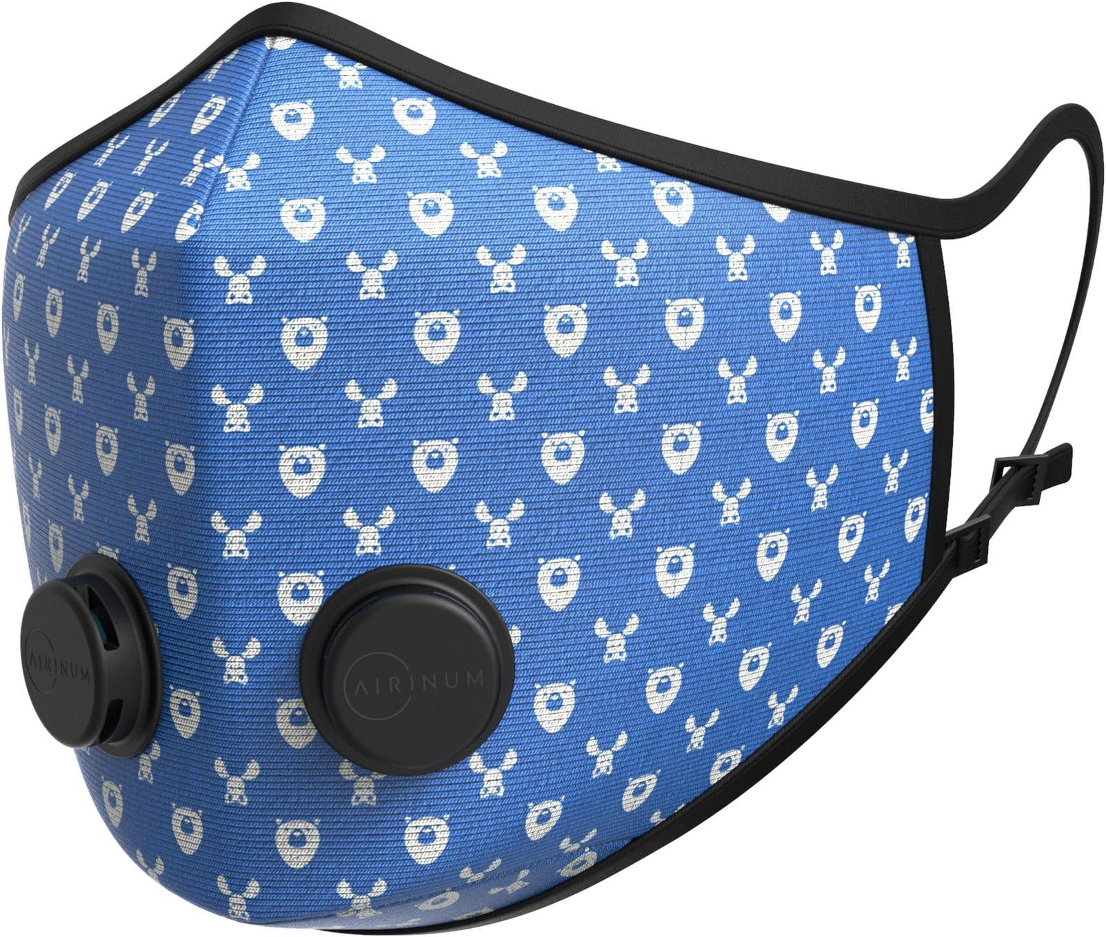 Airinum Urban Air Mask 1.0 โ Wildlife Blue S | Reusable & Adjustable Mask That Protects Against Air Pollution, PM2.5, Smog, Dust | for Outdoor Activities, Cycling, Travel