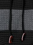 HOOD CREW Hommes manches longues Plaid Sweatshirts à capuche Patchwork Couleur Pullover Hoodies avec cordon de serrage