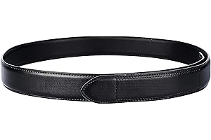 No Scratch Mechanic Belt Buckleless Leather Hook and Loop Belt