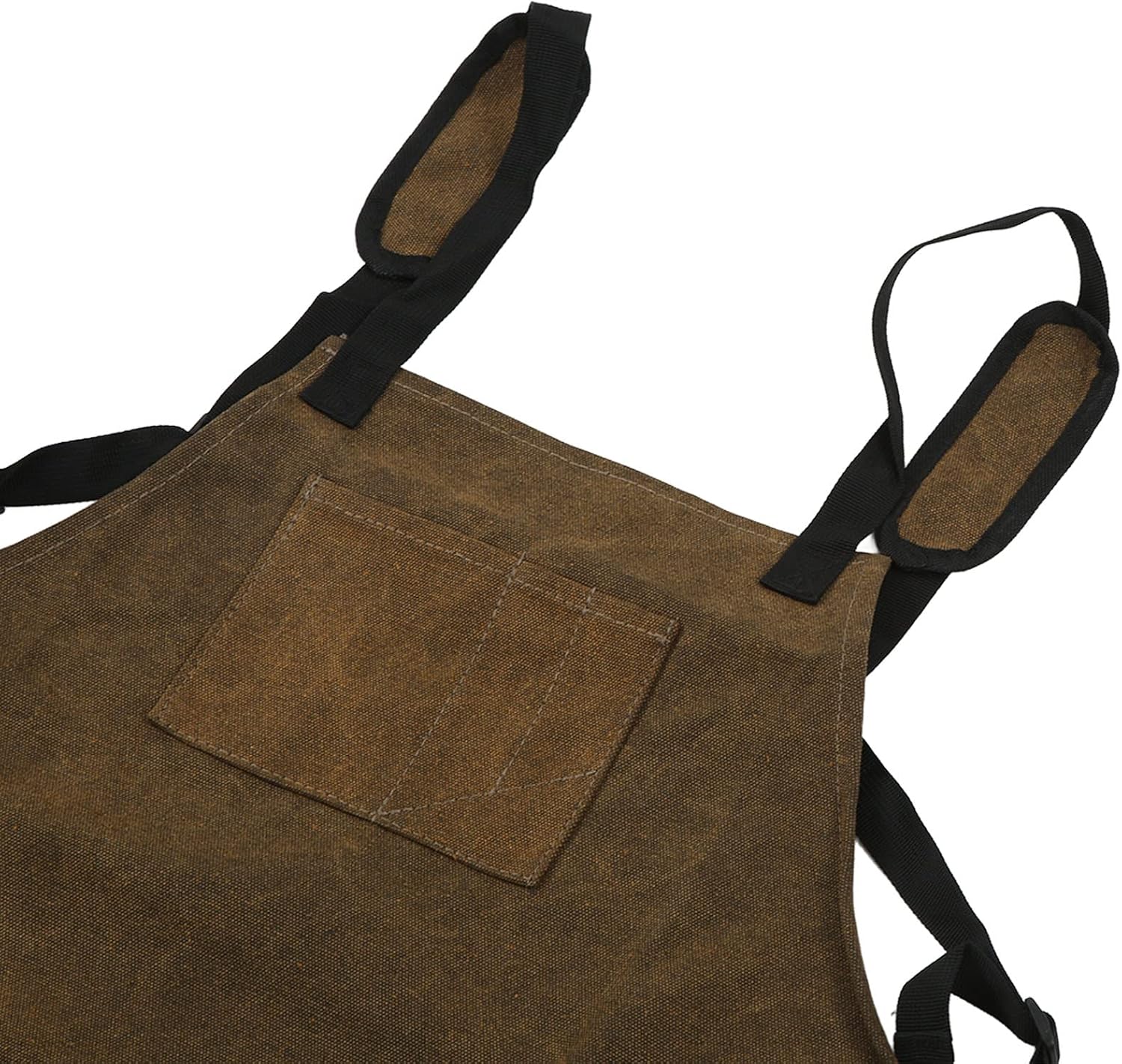 Shop Apron Large Capacity Washed Canvas Woodworking Apron, Tool Apron with Multiple Pockets, Foldable Unisex Carpenter Apron for Barbecue, Home Workshop and Outdoor Use