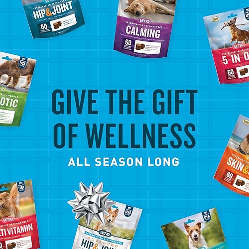 Miniatura 10 de VetIQ Suplemento multivitamínico para perros, sabor a humo de nogal, 60 unidades