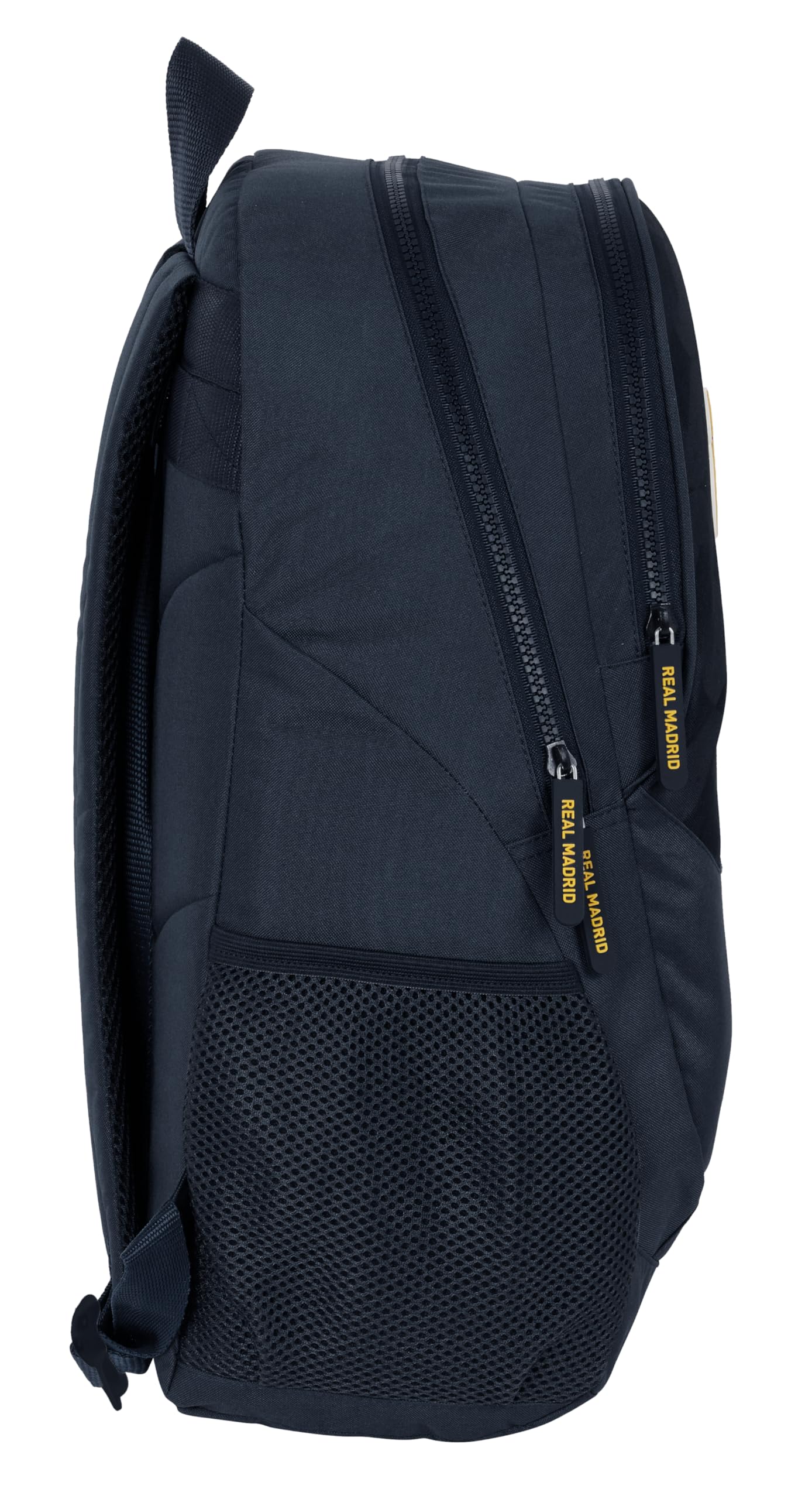 Safta REAL MADRID 2ª EQUIPACIÓN 23/24 - Mochila Escolar Infantil, Ideal para Niños de Diferentes Edades, Cómoda y Versátil, Calidad y Resistencia, 32x16x44 cm, Color Azul Marino