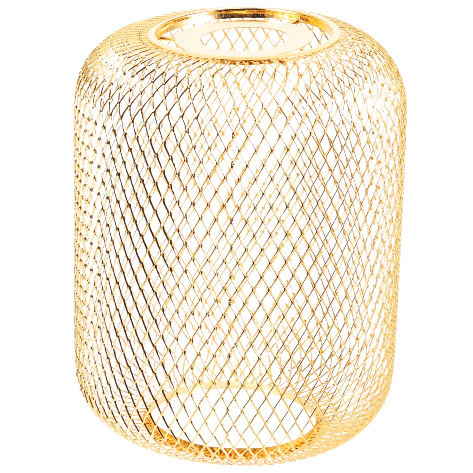 SEWACC Modern Mesh Metal Pendant Light Shade Decorative Iron Wire Lampshade for Ceiling Stylish Cover for Bedroom Kitchen Living Nursery and Office Spaces