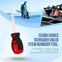 Vista 2 de Scuba Choice Herramienta de buceo para buceo, removedor de vástago de válvula Schrader