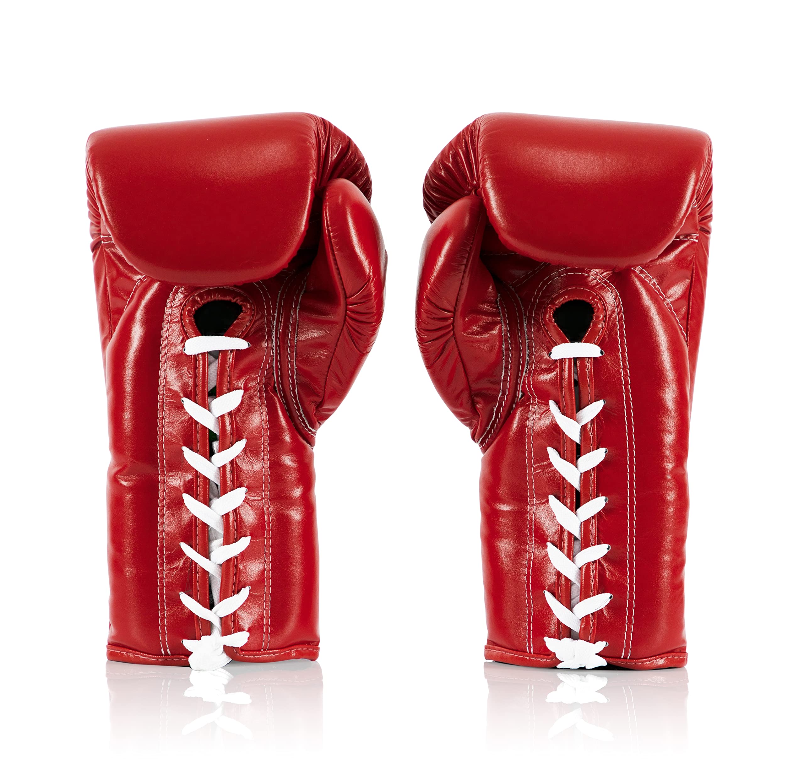 Fairtex Pro - Guanti da gara in pelle con lacci, per Muay Thai e Boxe