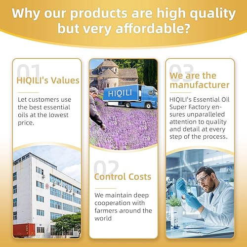 Miniatura 801 de HIQILI Aceite esencial de albahaca de 1 fl oz, 100% puro sin diluir para la piel, difusor, 1.0 fl oz