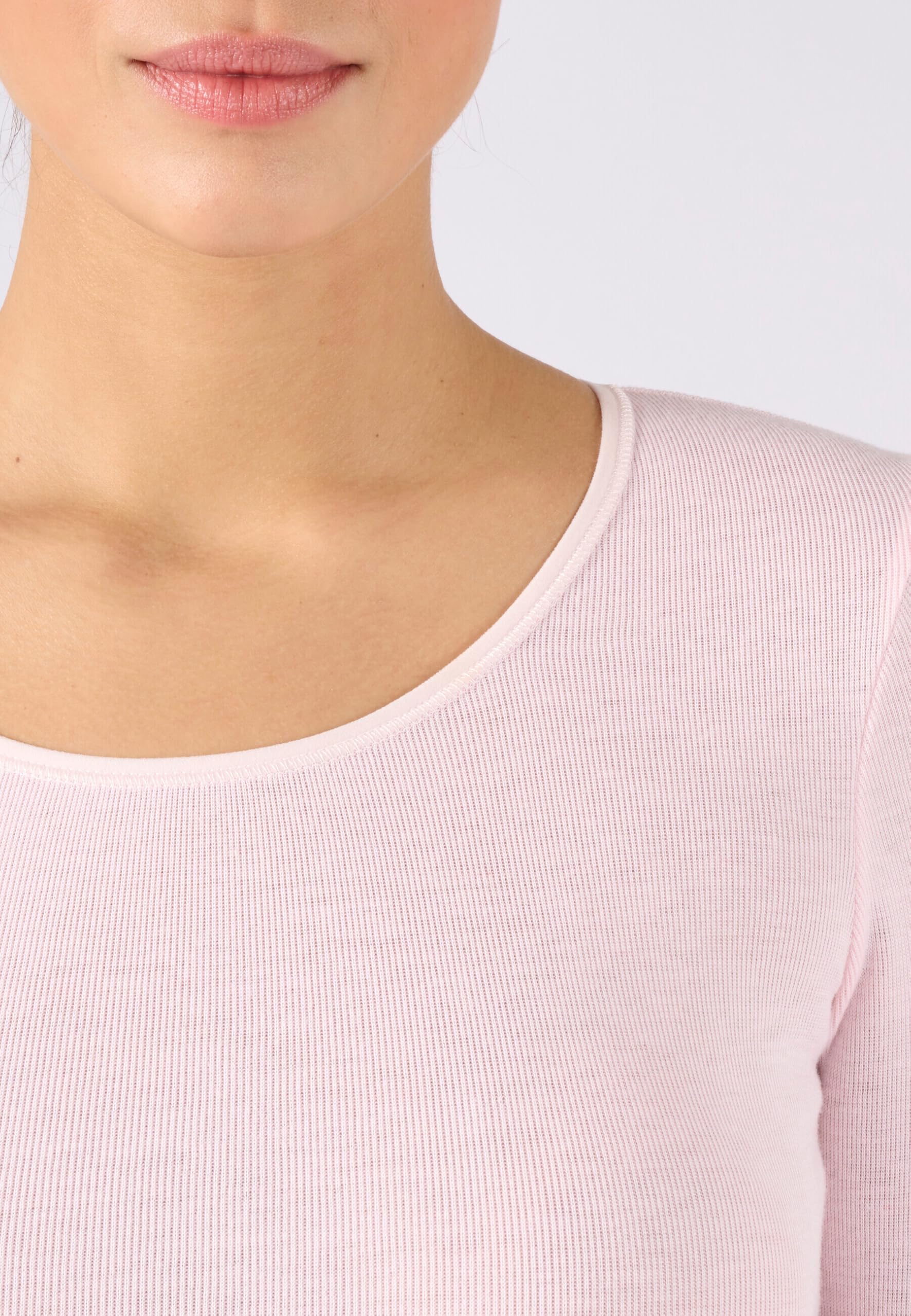 Damart T-Shirt Manches Longues Thermolactyl Femme Rose 46-48 (L)