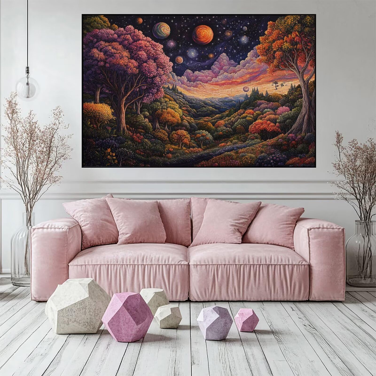 Puzzle 3000 elementów leśnych puzzle dla dorosłych krajobraz 122 x 81 cm Unikalne rzemiosło klasyczne 3D drewniana układanka do rodzinnych gier biznesowych, układanka zrób to sam do dekoracji ścian