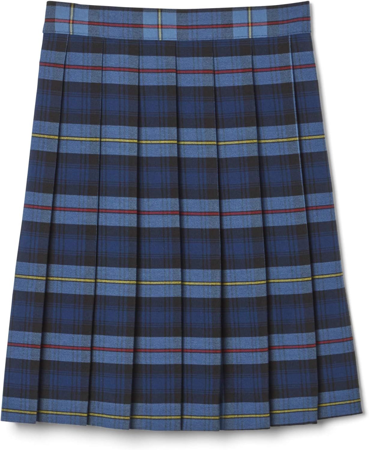 French Toast Girls' Plaid Pleated Skirt 12 Blue & Red Plaid