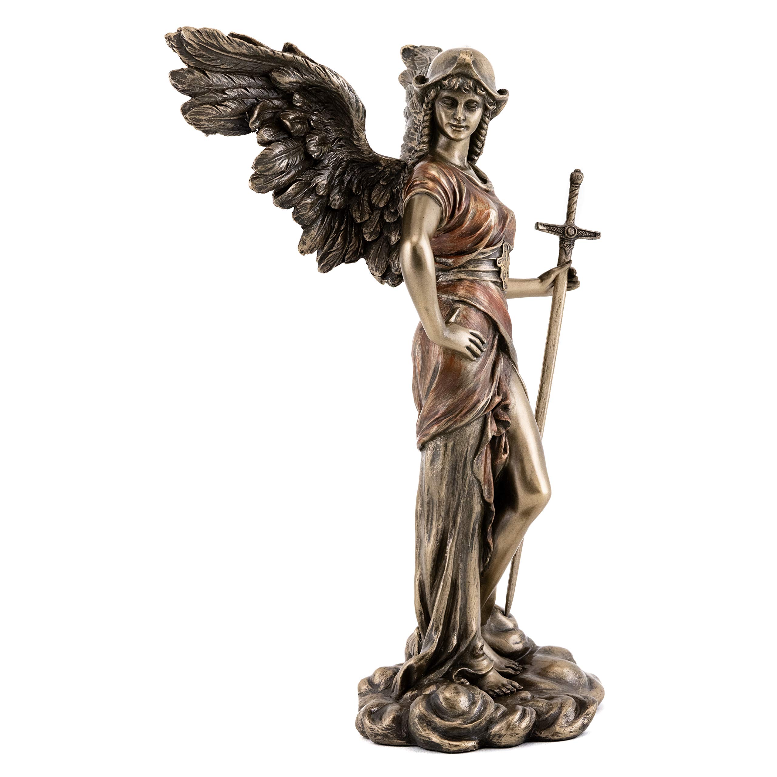 Top Collection Archangel St. Gabriel Statue with Sword - Gabriel Messenger of God Sculpture in Premium Cold-Cast Bronze - 12.25-Inch Collectible Angel Figurine product thumbnail 5