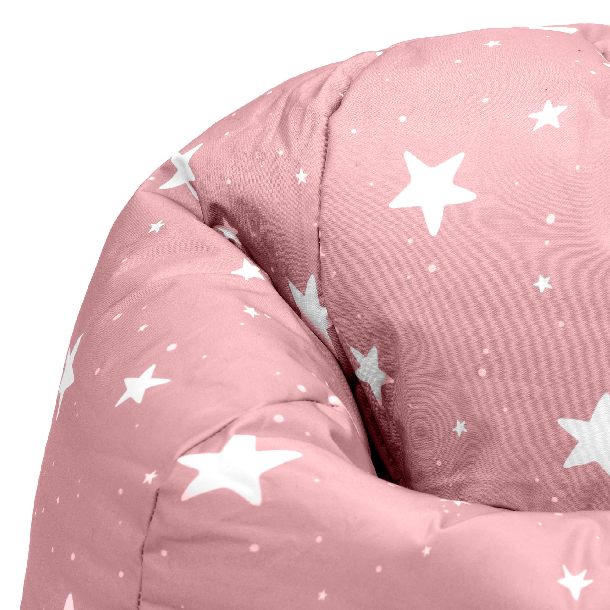 Icon Estrella Puff Infantil, Suaves y Cómodos, Puff con Relleno Includio, Sillas Infantiles, Sillon Niños Infantil para Decoracion Habitacion Niña o Niño, Rosa