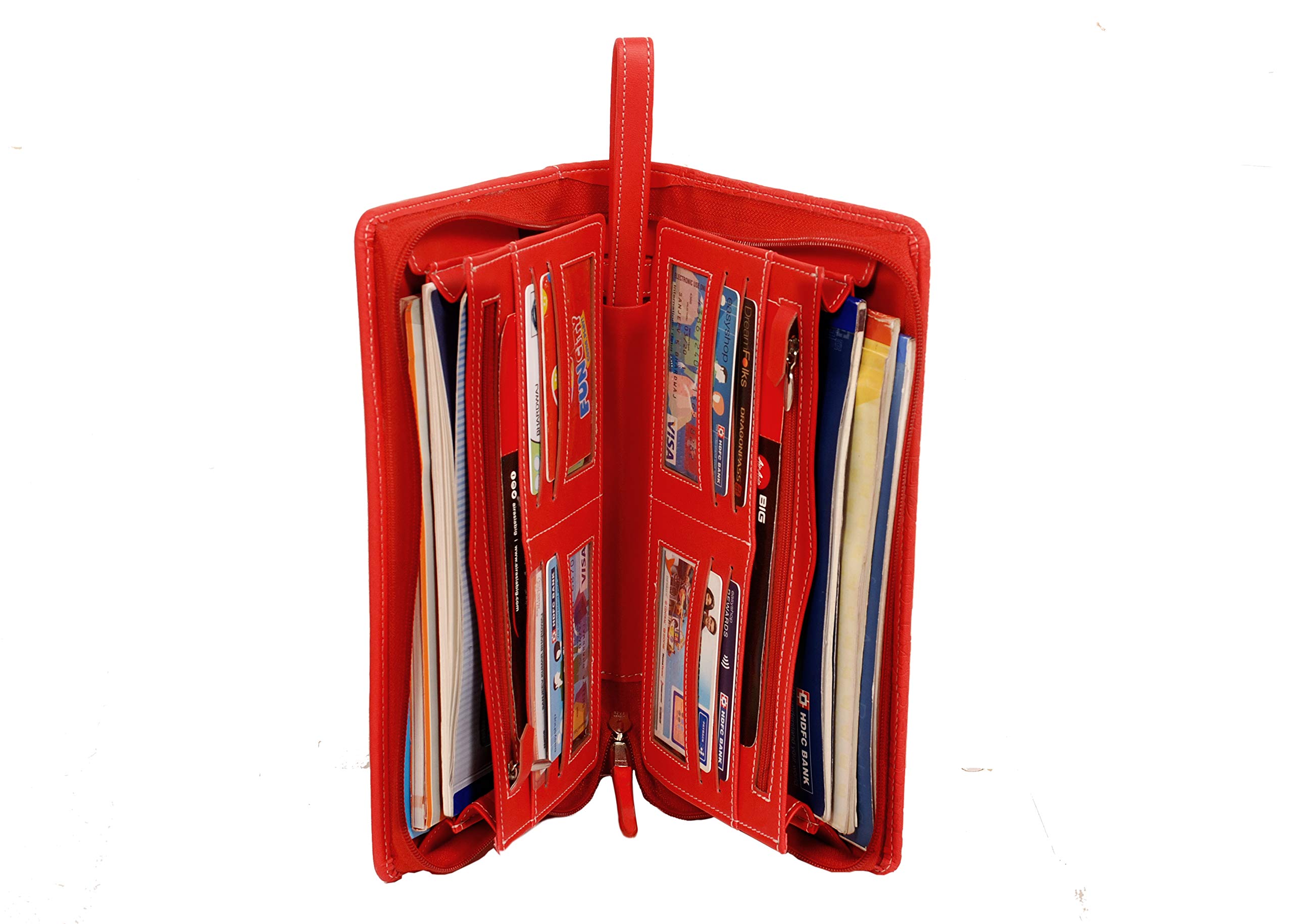 Sukeshcraft Multiple Cheque Book Holder | Original PU Holds Upto 8 Cheque Books, Mehroon 4