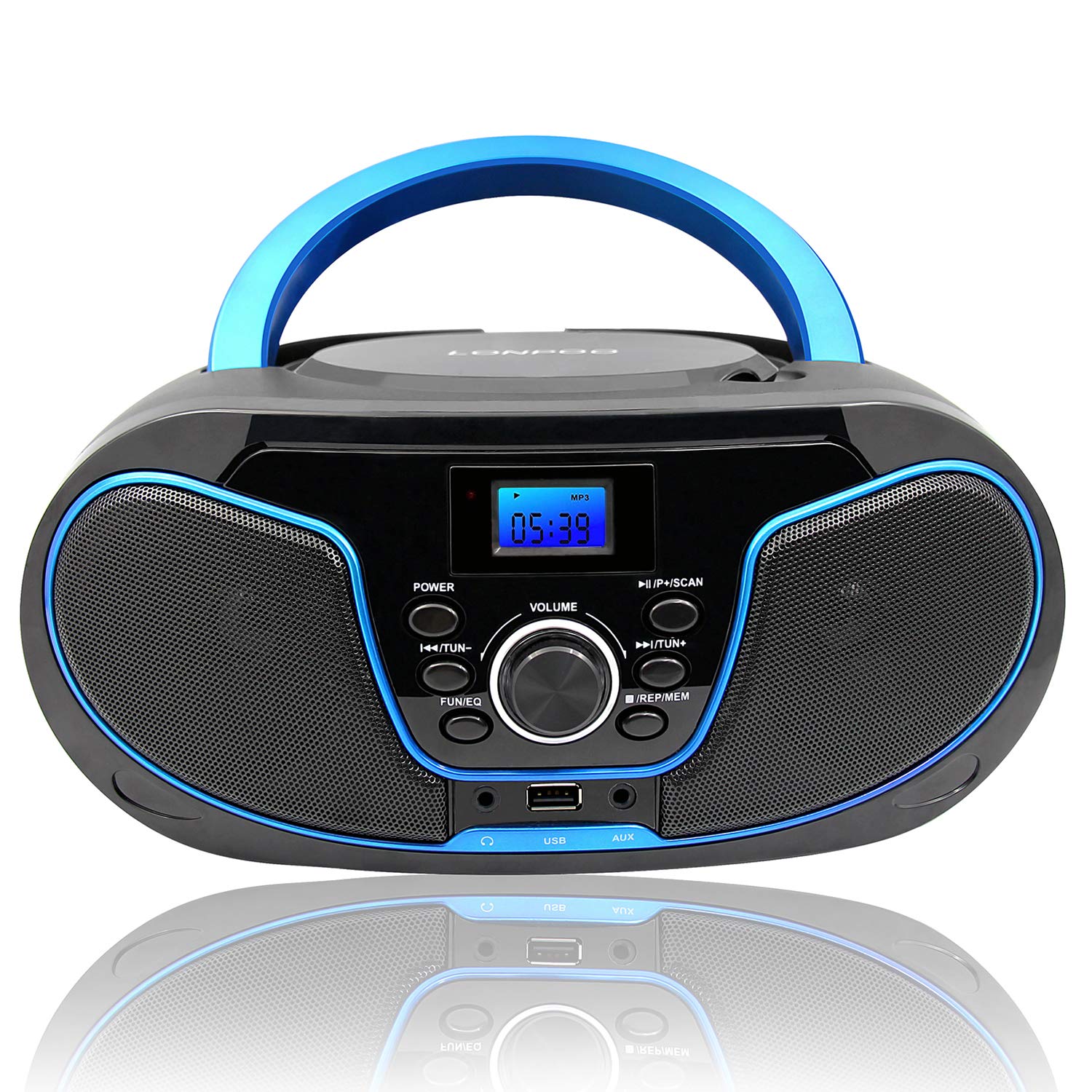 Buy CD Player Boombox, LONPOO Portable Bluetooth FM Radio Stereo Sound