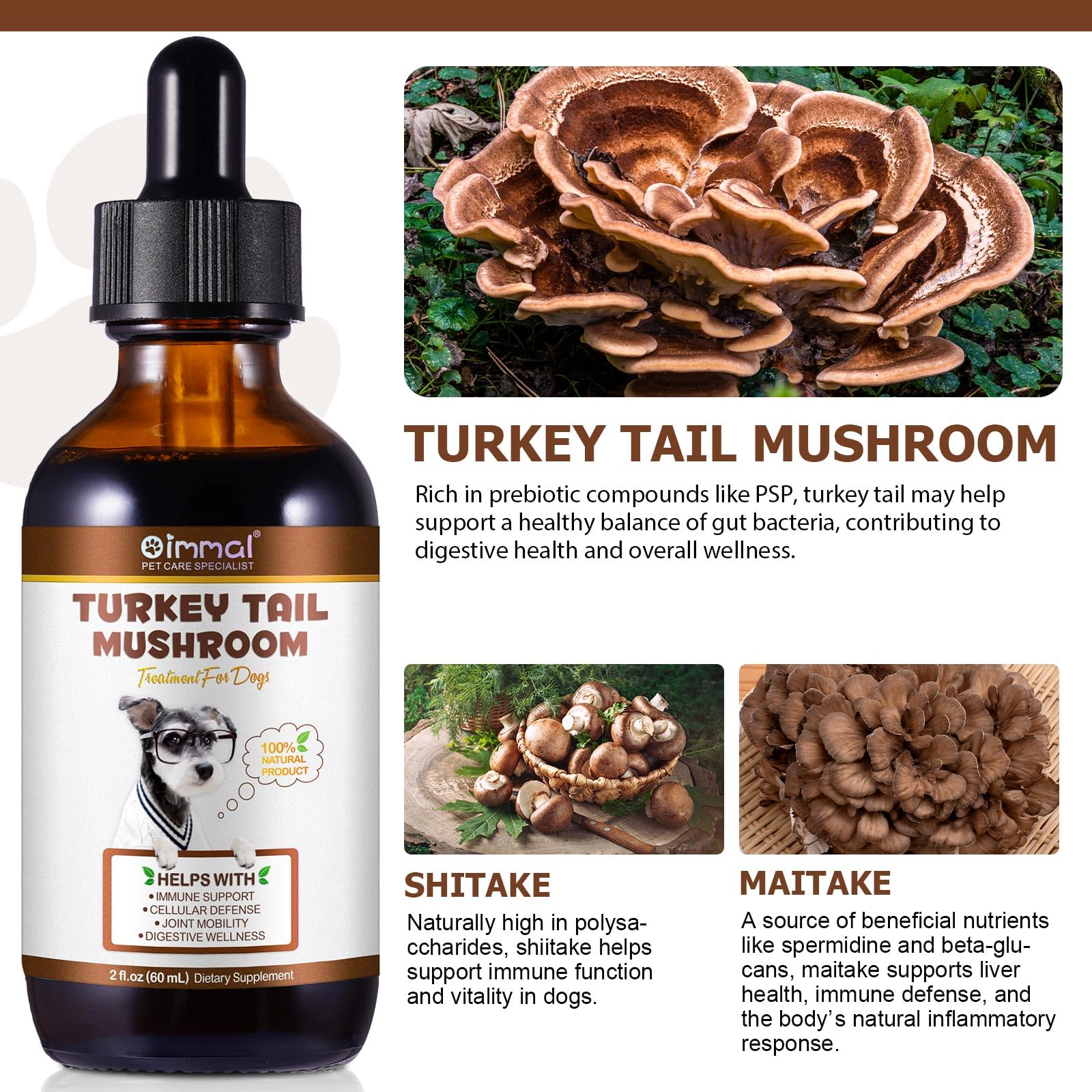 Turkey Tail Mushroom for Dogs, Critical Immune Defense Dogs - Image 4