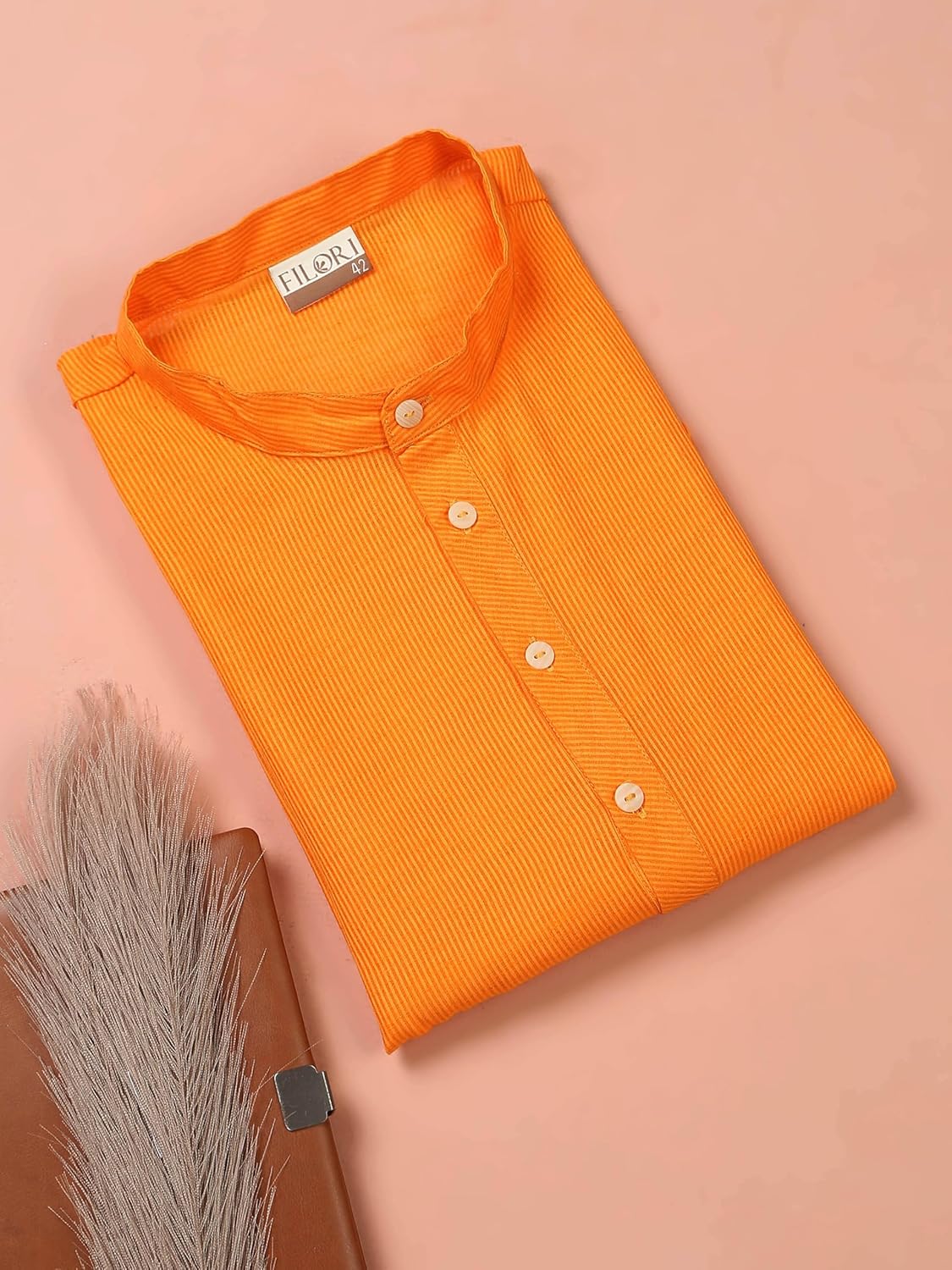 Filori 100% Cotton Men's Kurta - Festive Ethnic Wear, Wedding Wear, Lightweight & Breathable Fabric - Image 7