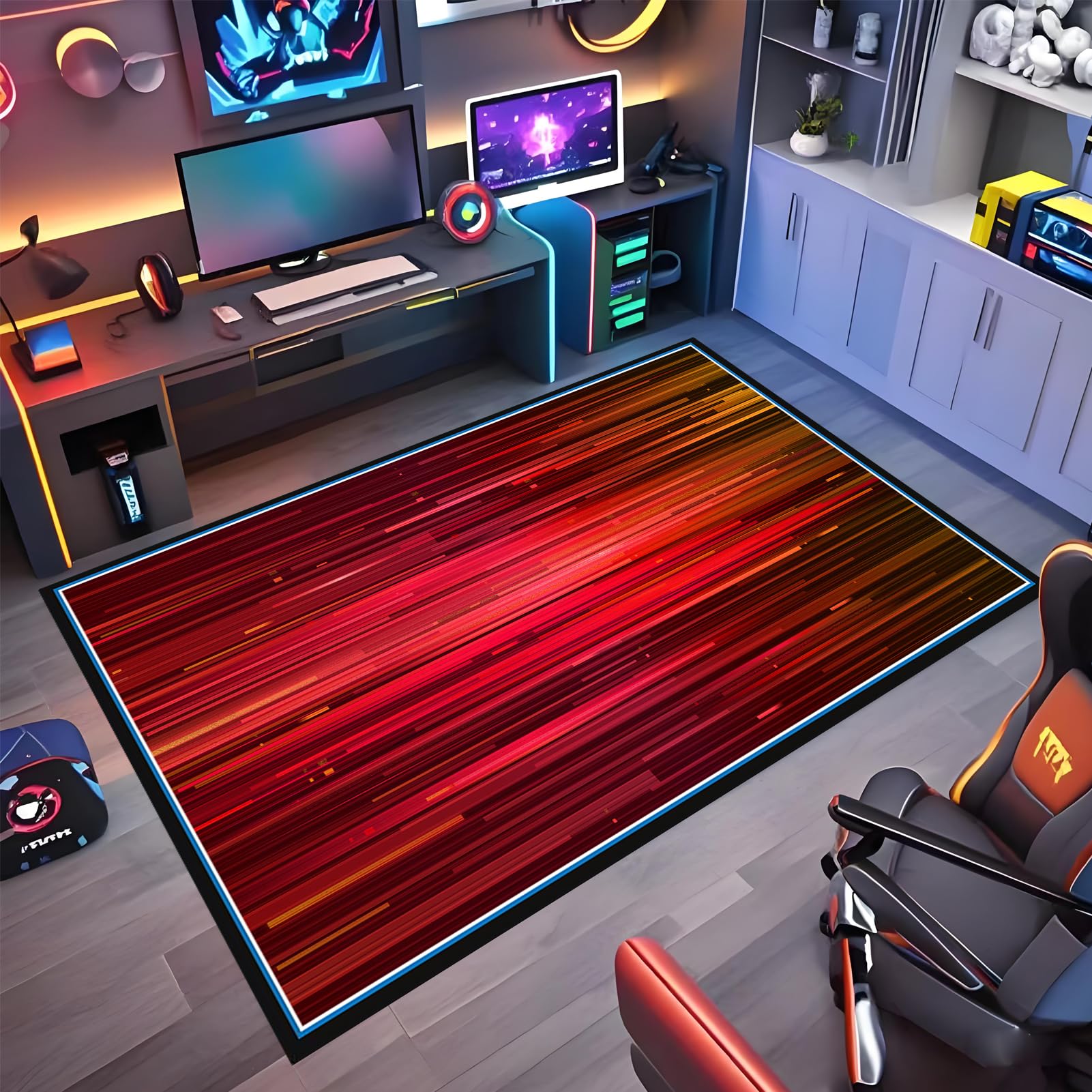 Wuzqju Gaming Chair Mat Non Slip 80 x 160 cm Chair Mat Office Chair Mat for Hard Floor Gaming Chair Mat Low Pile Desk Chair Mat Multi-Purpose Hard Floor Protector Chair Mats for Home and Office