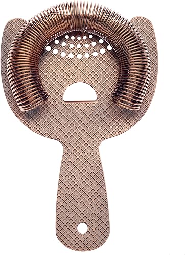 Miniatura 2 de Barfly Diamond Lattice Etch - Colador de barra de resorte resistente, cobre antiguo