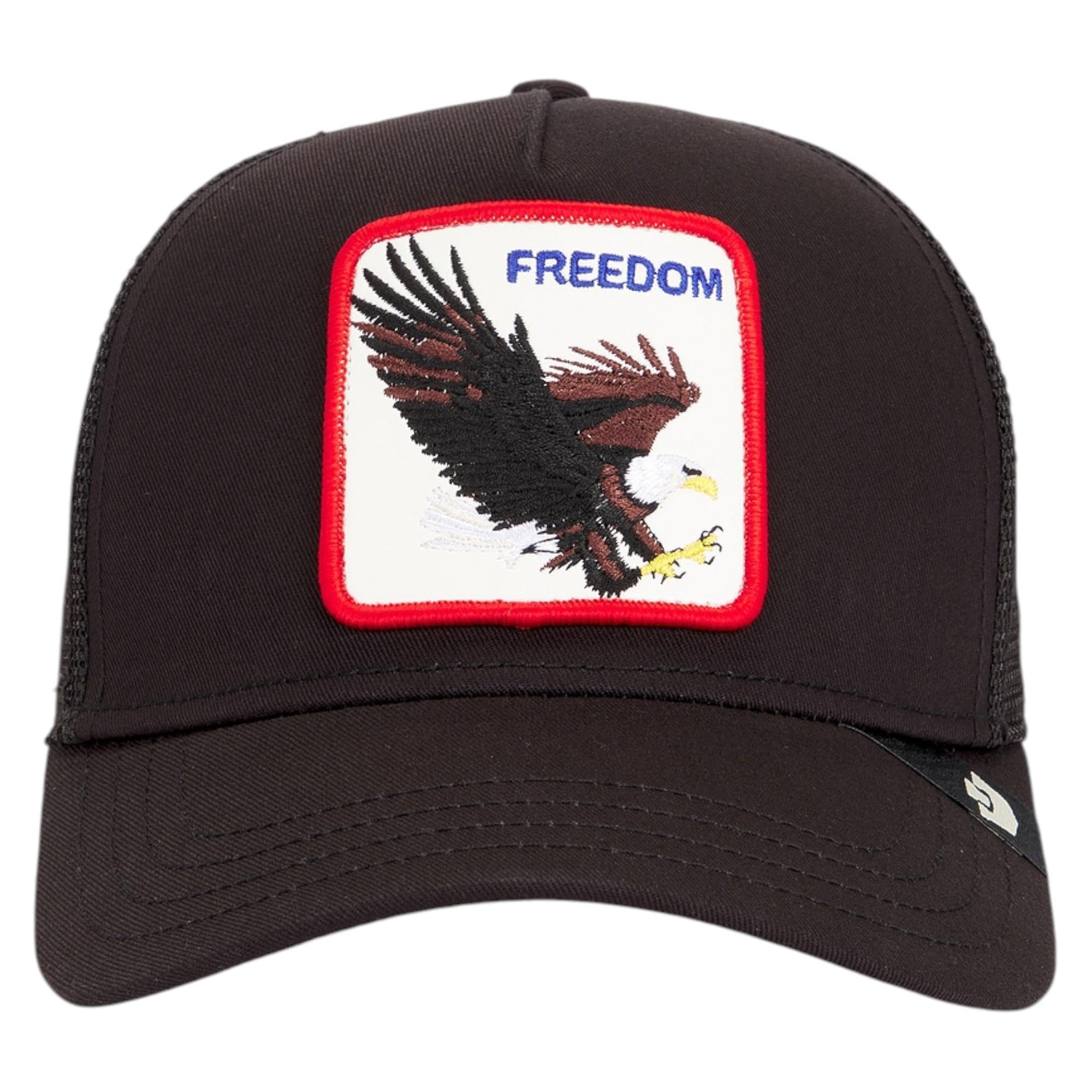 Goorin Bros. The Freedom Eagle Trucker CapBros. Women/Men - Cap Baseball mesh Snapback, with Peak, Peak Winter Autumn Spring Summer All-Season - One Size Black