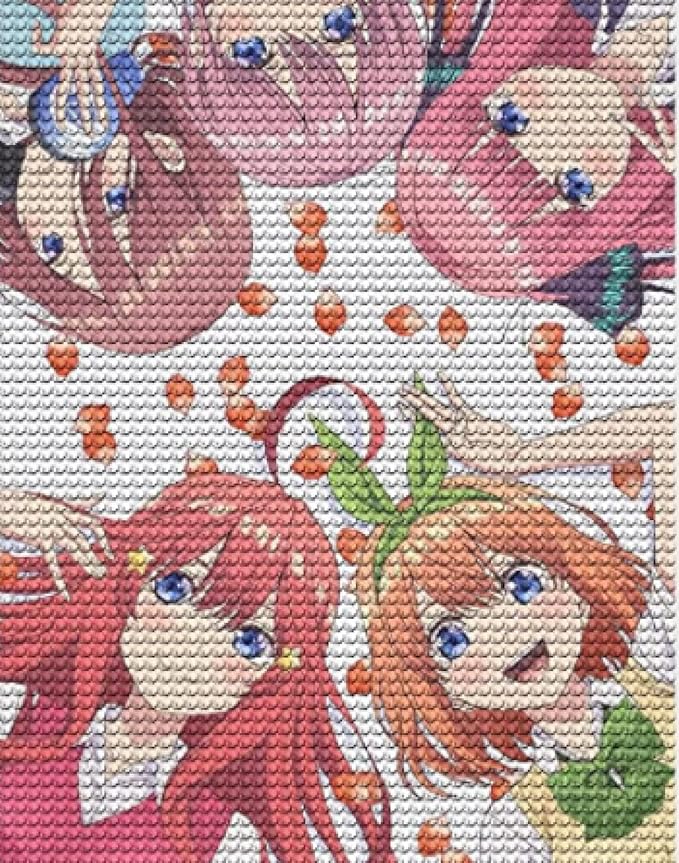 Amazon 初心者に向けクロスステッチキット 花嫁を5等分にする 40x50cm 刺繍セット レストラン オフィス 装飾 刺しゅうキット 通販