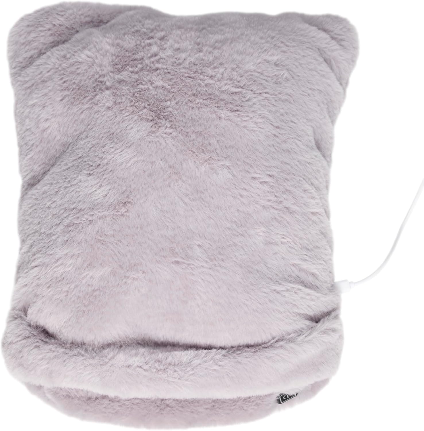 SB0016 Grey USB Foot Warmer, Soft and Fluffy Comfort, 3 Heat Intensities, Easy to Use, Continuous Heat for Tired Feet, Elegant and Practical Design