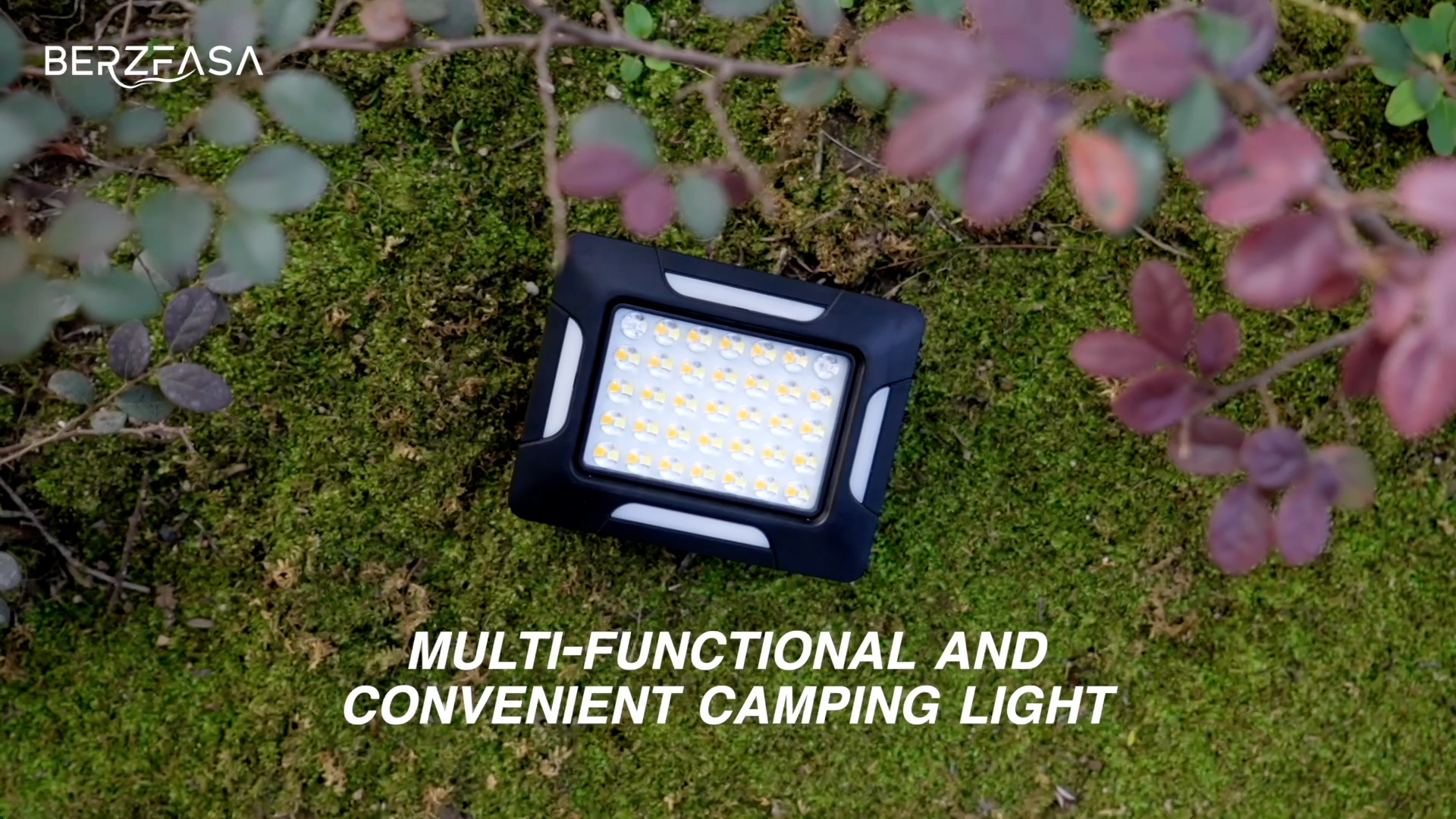 Image of LED Solar Portable Camping Lights with Stand dimmable, 2000LM, Solar Rechargeable Work Lights with Magnetic，IP67 Waterproof, 5 Light Modes Portable Flood Light, Camping Lantern for Indoor Outdoor