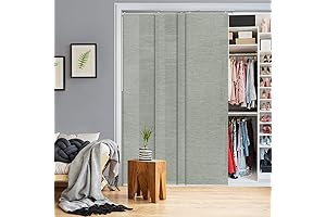 GoDear Design Adjustable Sliding Closet Door Blinds