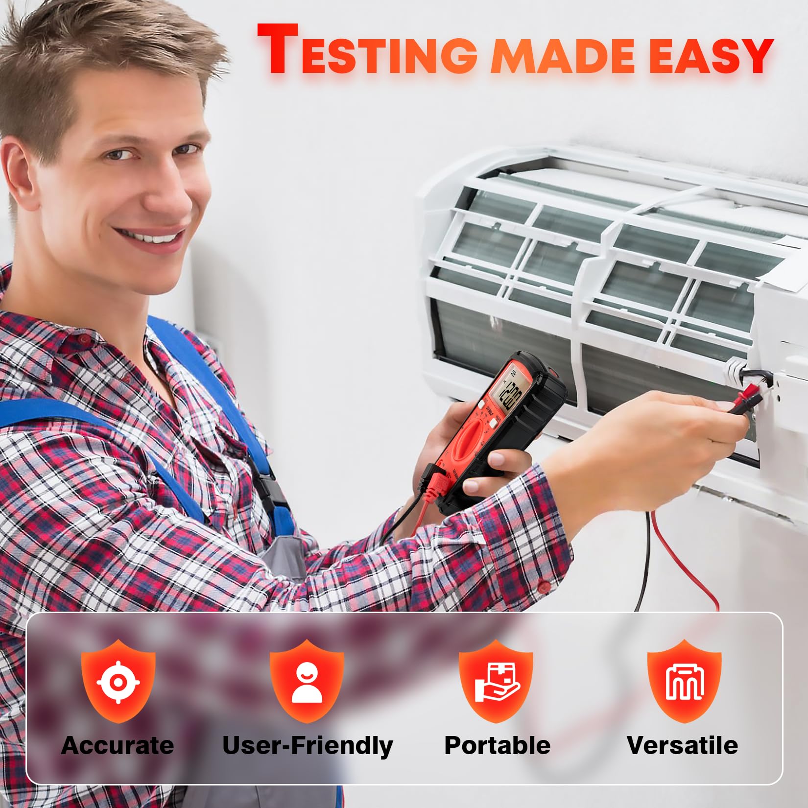 DIYSELF Multimeter Tester, 4000 Counts Multimeter with Capacitor Tester — Amazon image 2