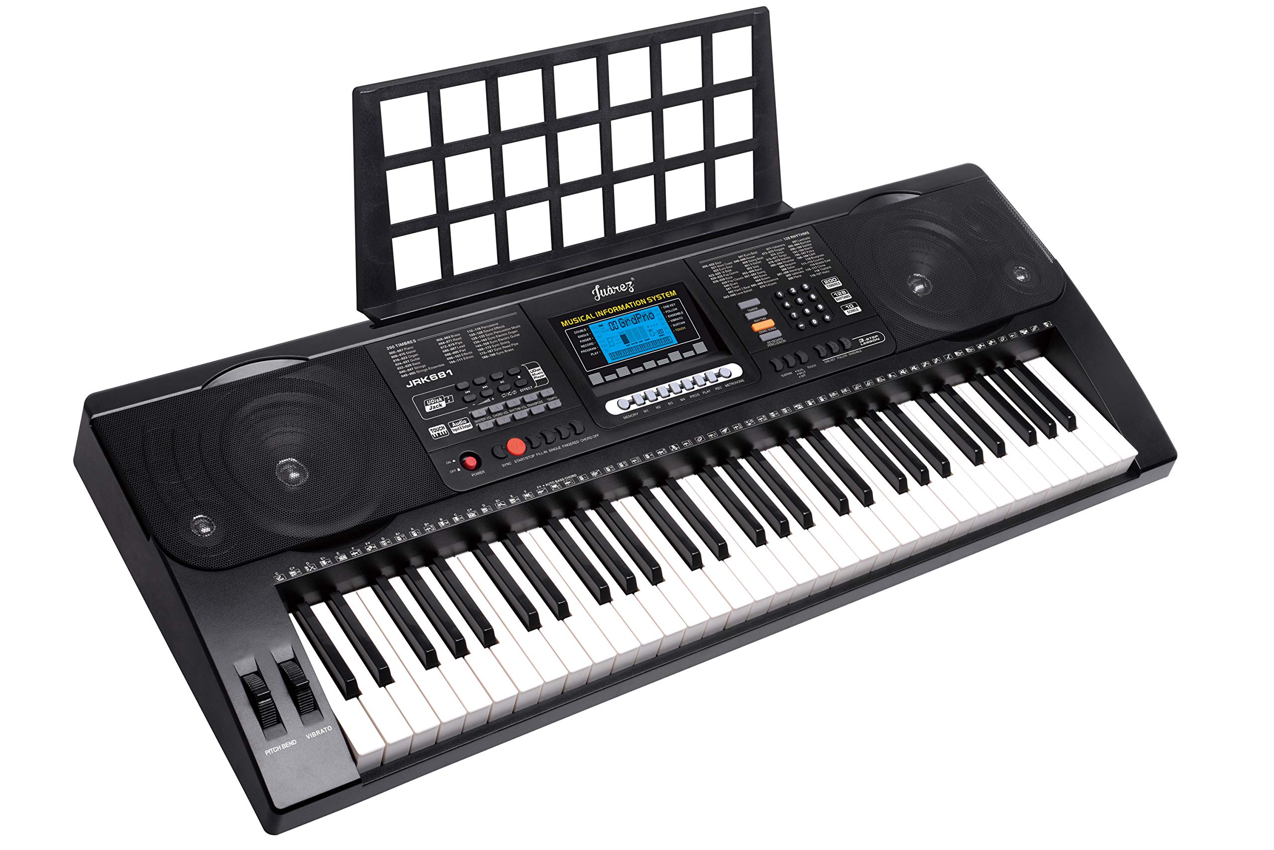 Juarez Opus Jrk681 61-Key Portable Electronic Simulation Piano