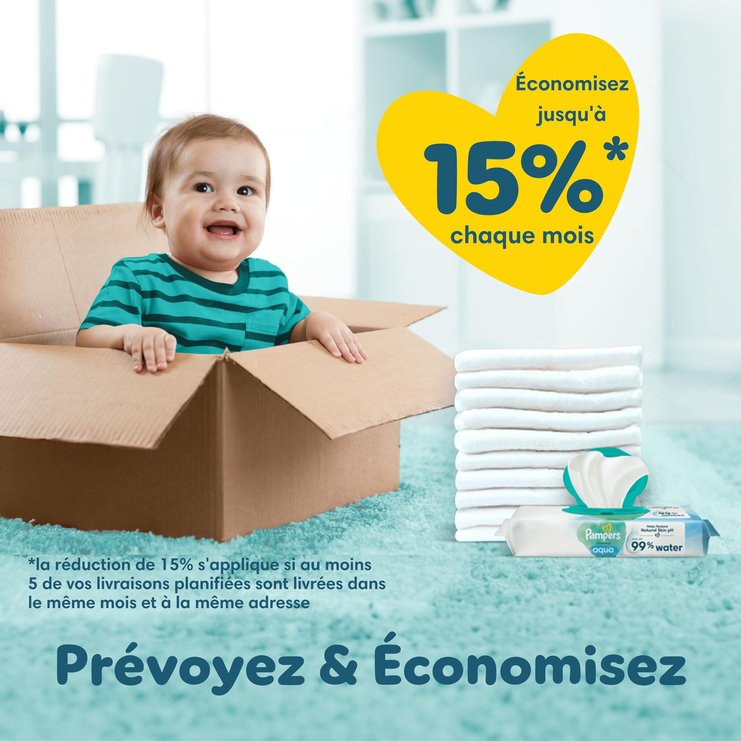 Pampers Premium Protection Taille 1 180 Couches 2-5kg Double Protection