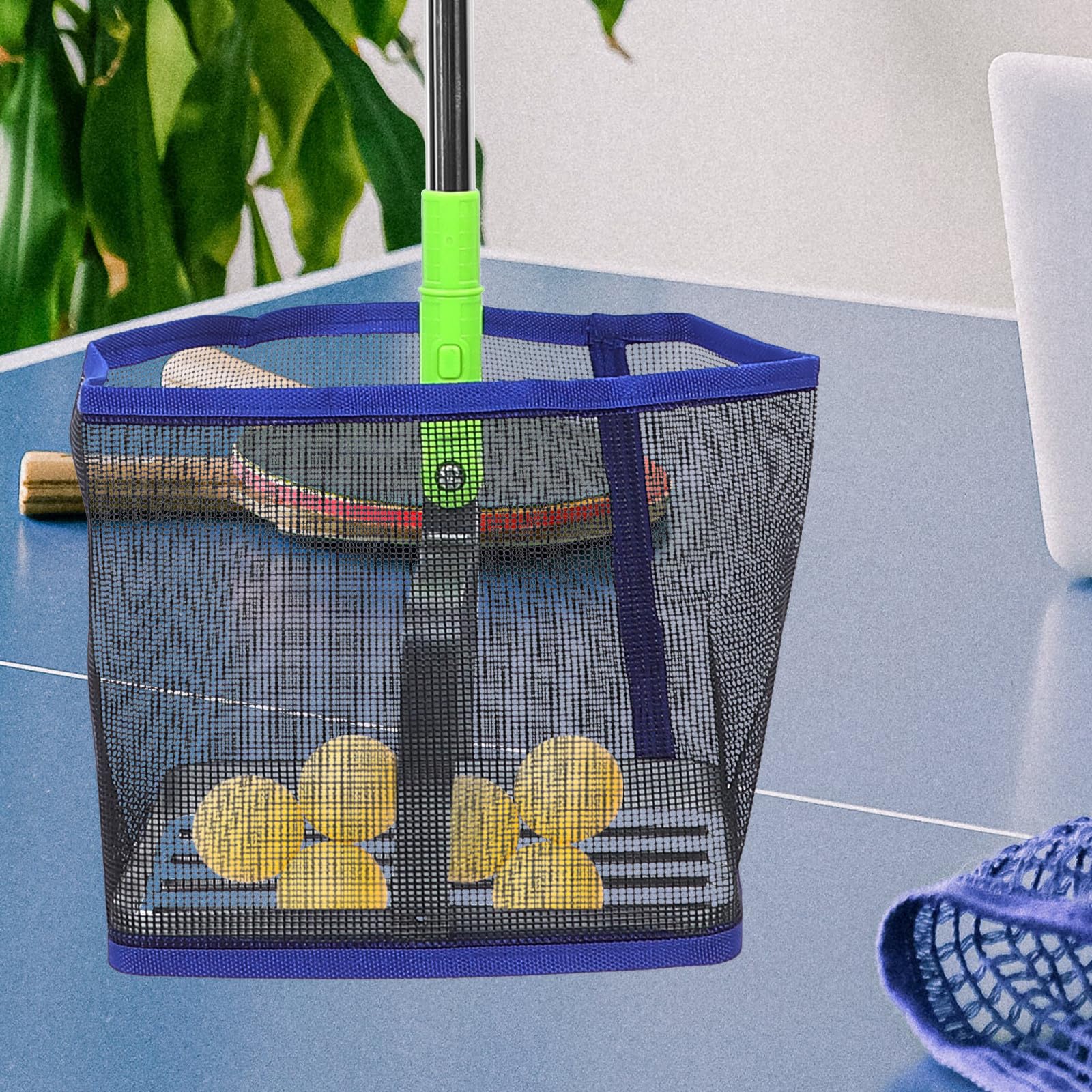 ABOOFAN Ramasse-balles Collecte Facile et Rapide Couleur Aléatoire Portable Télescopique en Acier Inoxydable et Nylon de Tennis de Table pour Terrains de Jeux