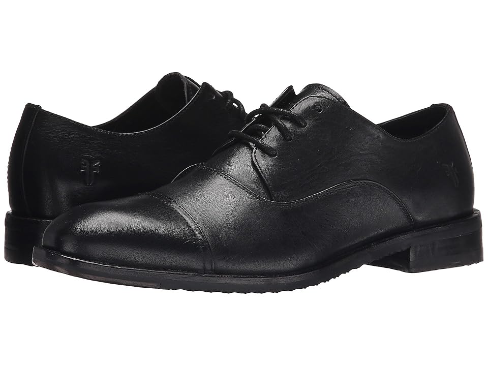 

Frye Sam Oxford (Black Hand Antiqued Full Grain) Men's Lace Up Cap Toe Shoes