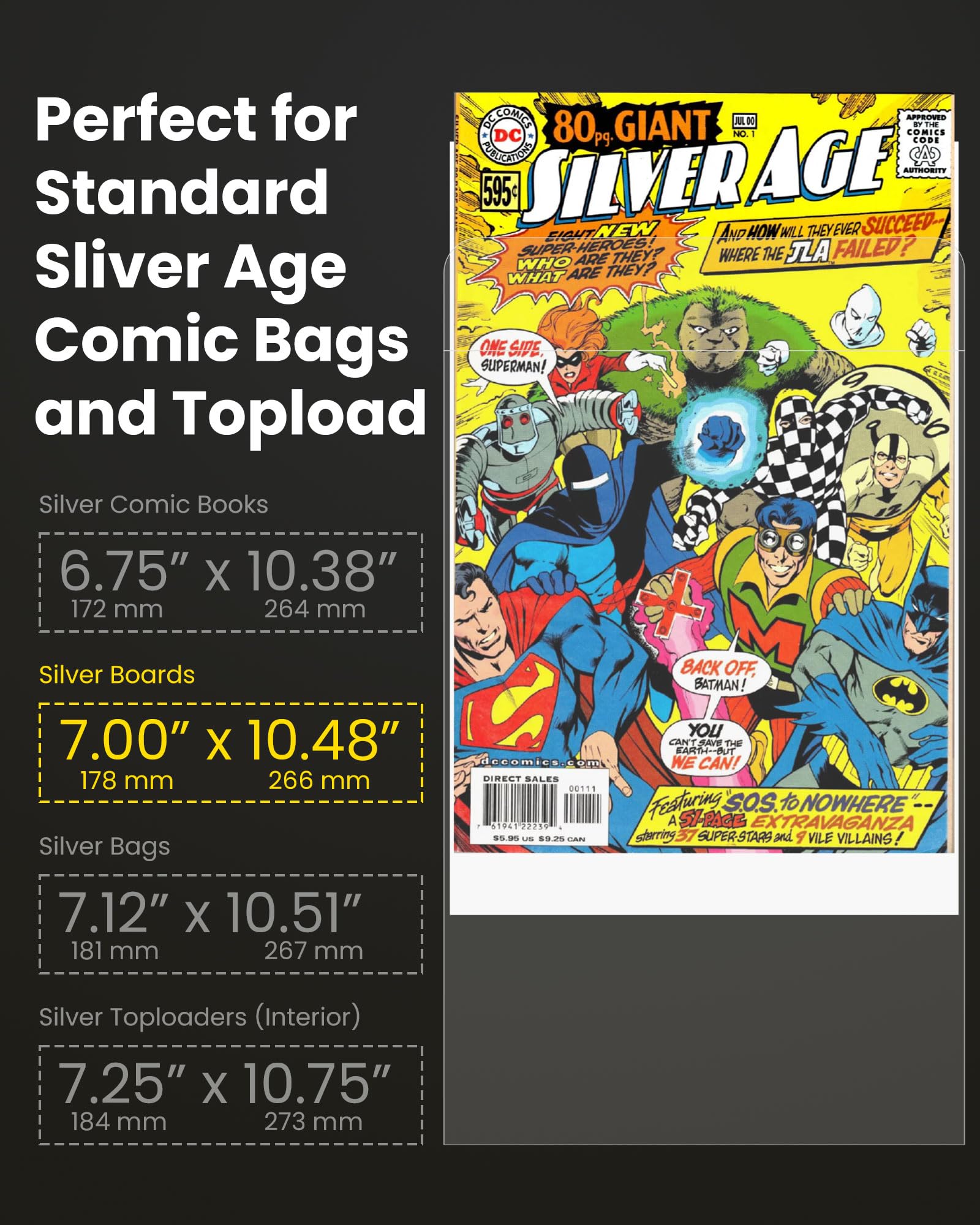 Golden Age Size Comic Bags (100ct) Ultra PRO International - Foto 2