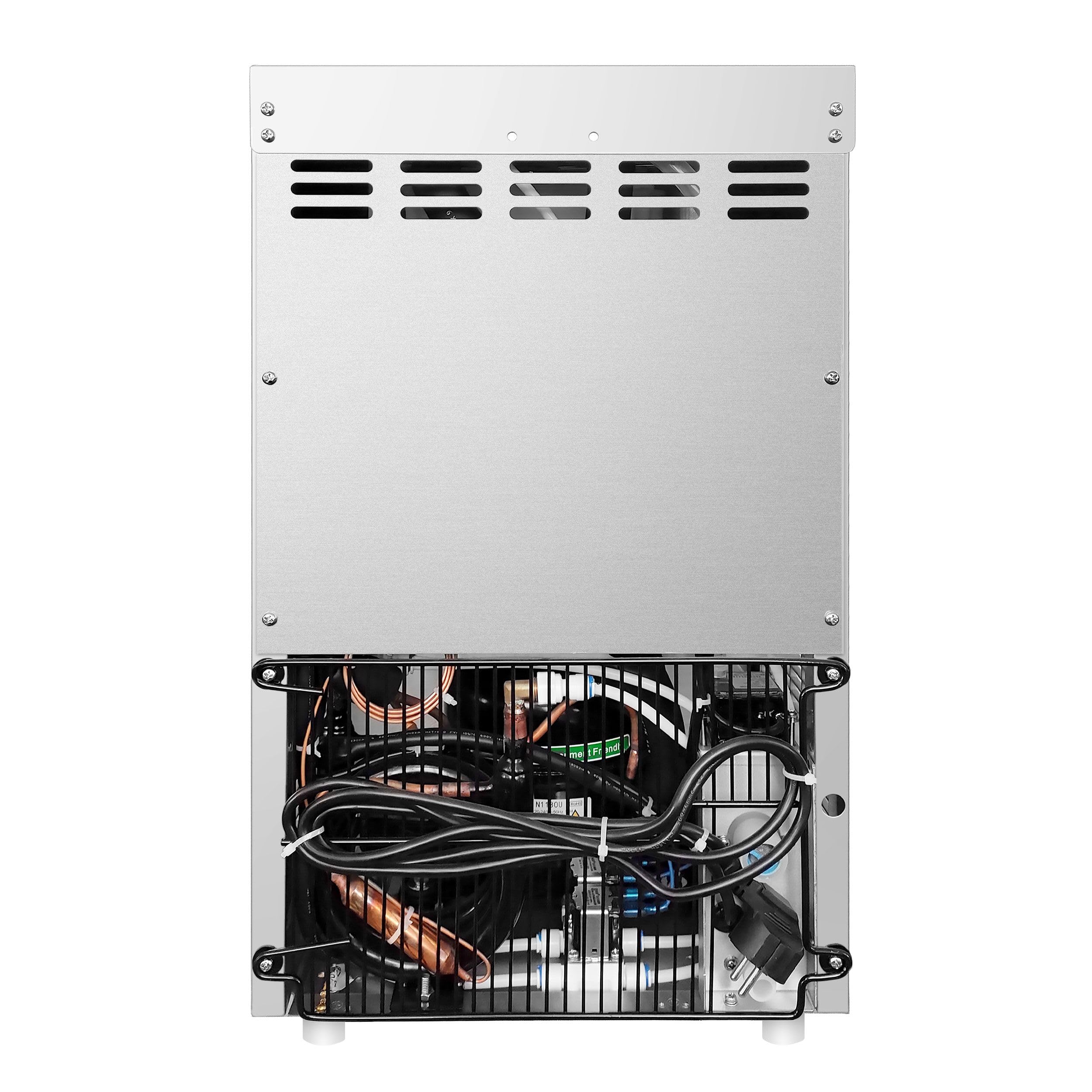 GGM Gastro Eiswürfelbereiter Hohlzylinder 24 kg/24 h | Ideal für den Dauereinsatz, robuste Edelstahlbauweise, steckerfertig, zeitsparende Reinigung, effiziente Luftkühlung