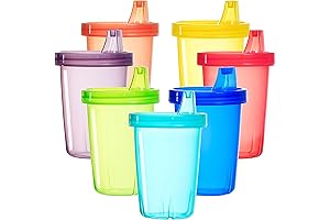 7 Pack for Happy Kids — Renflo Smart Cups: Unbreakable Sippy Cups...