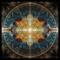 Vista 1 de Sacred Geometry Tapestry Wall Art Flower of Life Wall Hanging Sacred Geometry Art Equilibrium (Small)