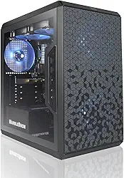 AVGPC Q-Box Series Gaming PC - 4,6 GHz Max Boost AMD Ryzen 5 5600G 8-Core 16-Thread CPU, RTX 3050 8GB placa gráfica, cooler líquido, 16GB DDR4 3200, 500SSD Windows 10 AC WiFi..