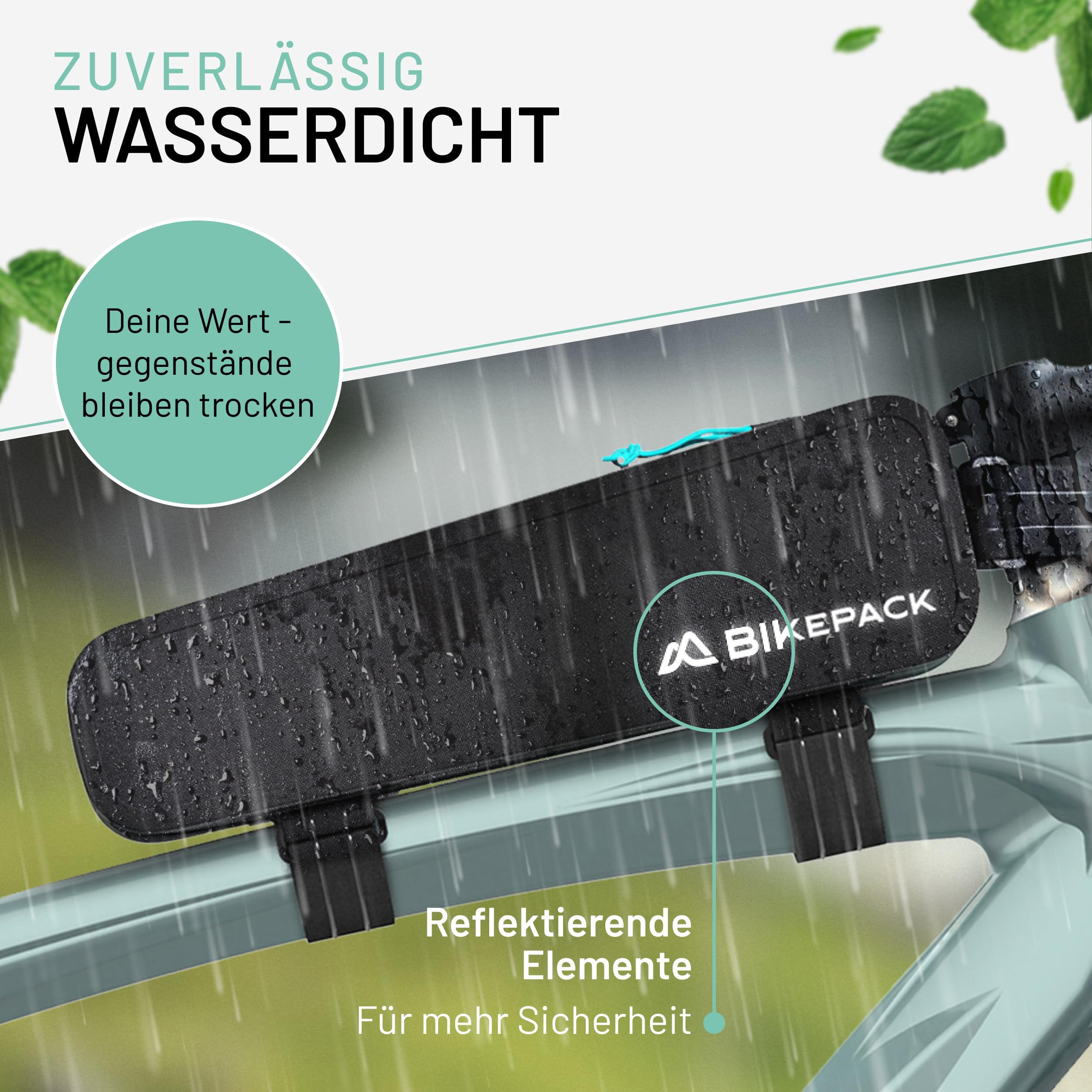 BIKEPACK Oberrohrtasche Fahrrad - Rahmentasche Bikepacking Rennrad Zubehör