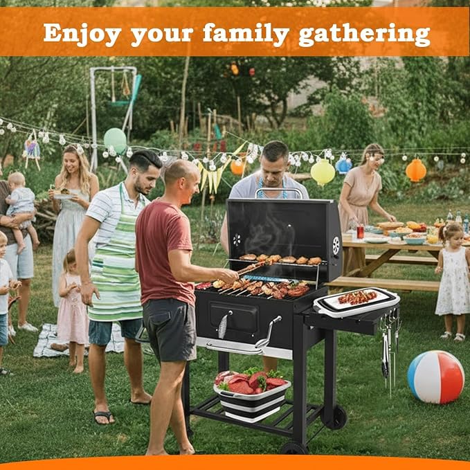 Contenedor BBQ Prep con tapa bloqueable y 2 garras para carne miniatura 9