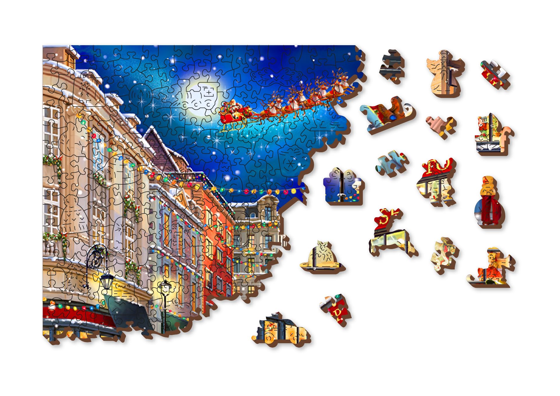 Wooden.City Puzzle en Bois - Puzzles De Jigsaw Inhabituels Uniques avec des Pièces en Forme d'animal - Puzzle De Mosaïque Difficile pour Enfants Et Adultes - Puzzles De Jigsaw