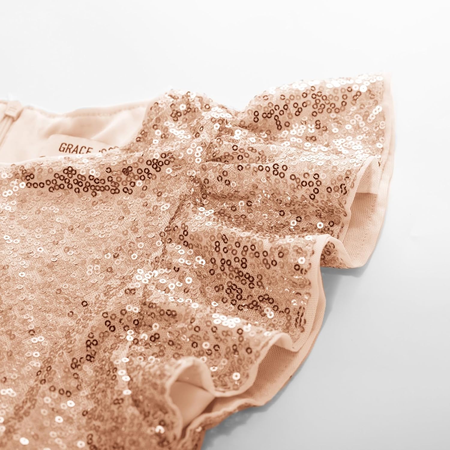 GRACE KARIN Girls Formal Party Dress Sequin Birthday Fancy Dresses Wedding Guest Dance Ruffle Dress Size 6-14 - Image 6