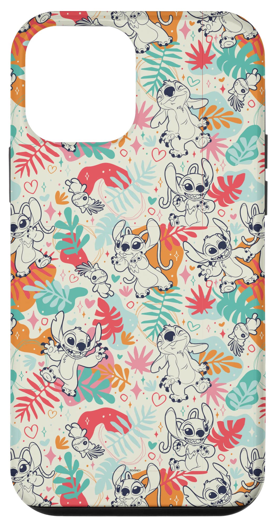 iPhone 12 mini Disney Lilo & Stitch Patterns (Stitch & Angel) Case