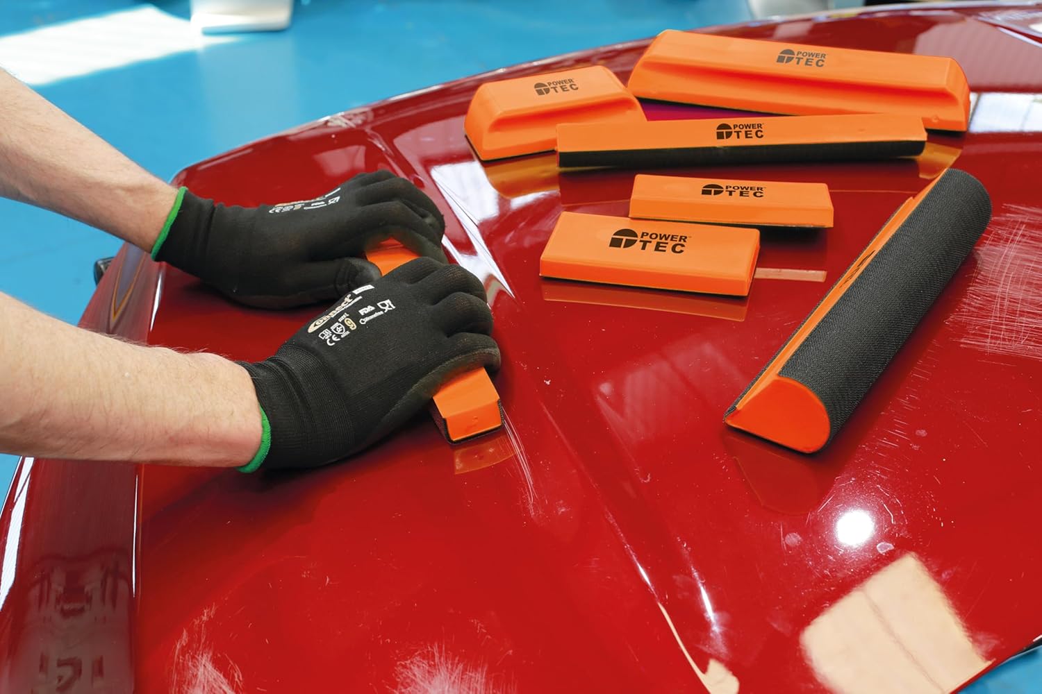 PowerTec 92711 Sanding Block Set - Multi-Angle 7pc