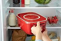 Vista 3 de Emile Henry, Caja de almacenamiento de queso burdeos/bandeja para servir, 12 x 8 x 4.4 pulgadas