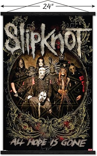 Miniatura 3 de Trends International Slipknot - Póster de pared Hope Is Gone, 22.37 x 34.00 pulgadas, paquete de impresión y colgador negro